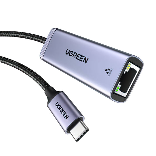Mrežna kartica UGREEN CM483, RJ45, USB-C, Siva