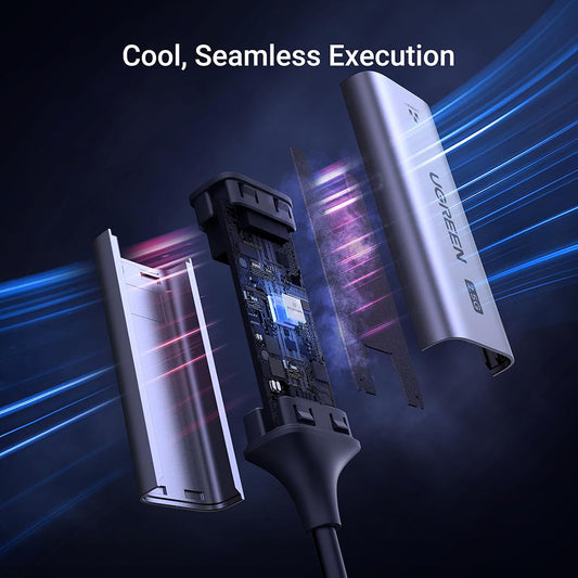 Mrežna kartica UGREEN CM648 (25052), RJ45, USB-C, Siva