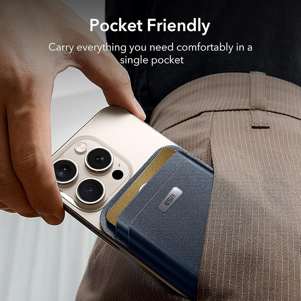 Novčanik Magsafe, ESR, Classic Geo, Tamnoplavi