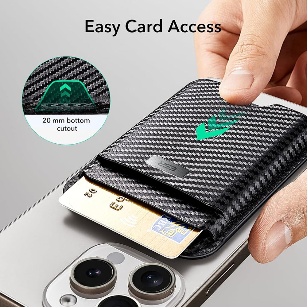 Novčanik Magsafe, ESR, Classic Geo Carbon, Crna