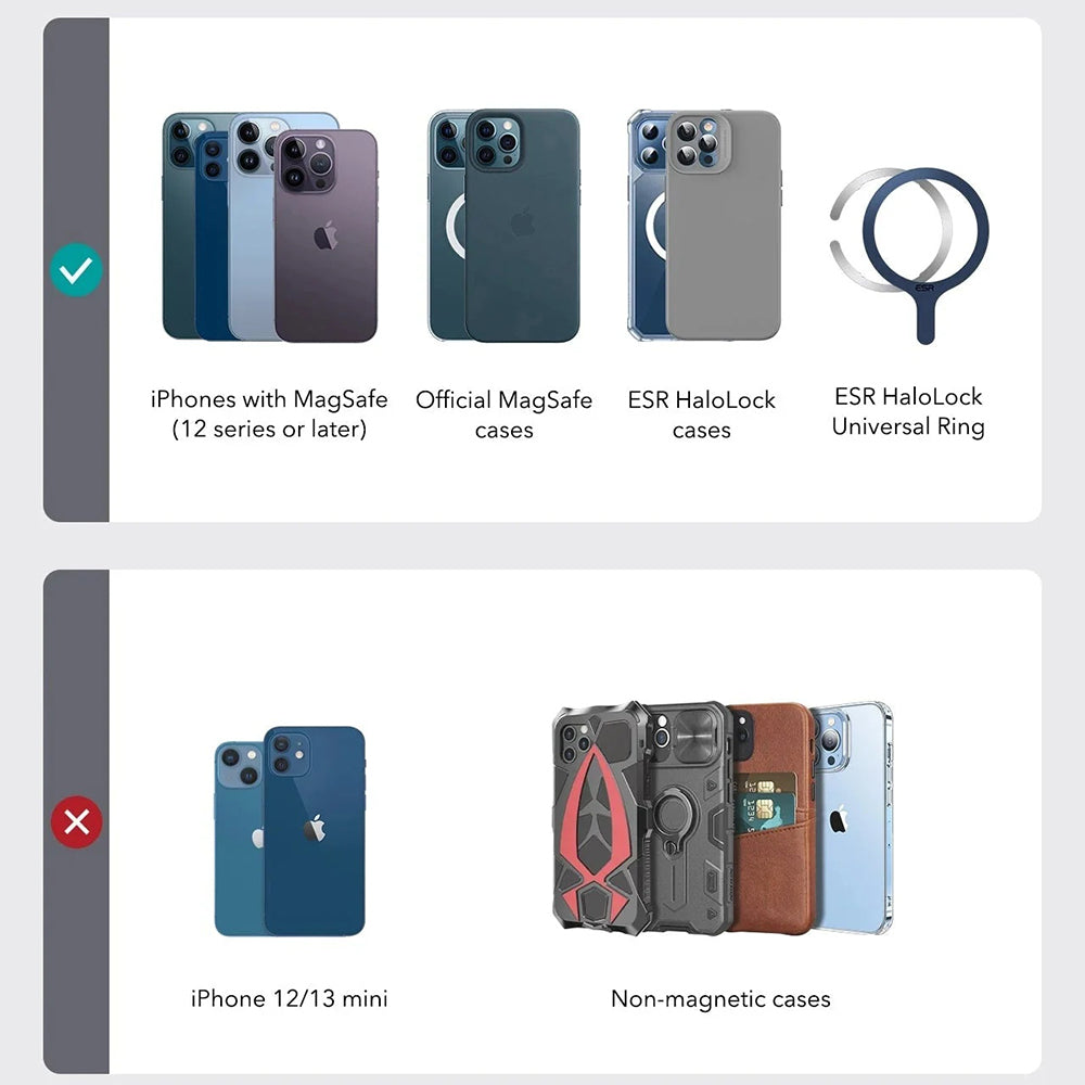 MagSafe novčanik, ESR, Findy my Wallet 3C, Smeđi