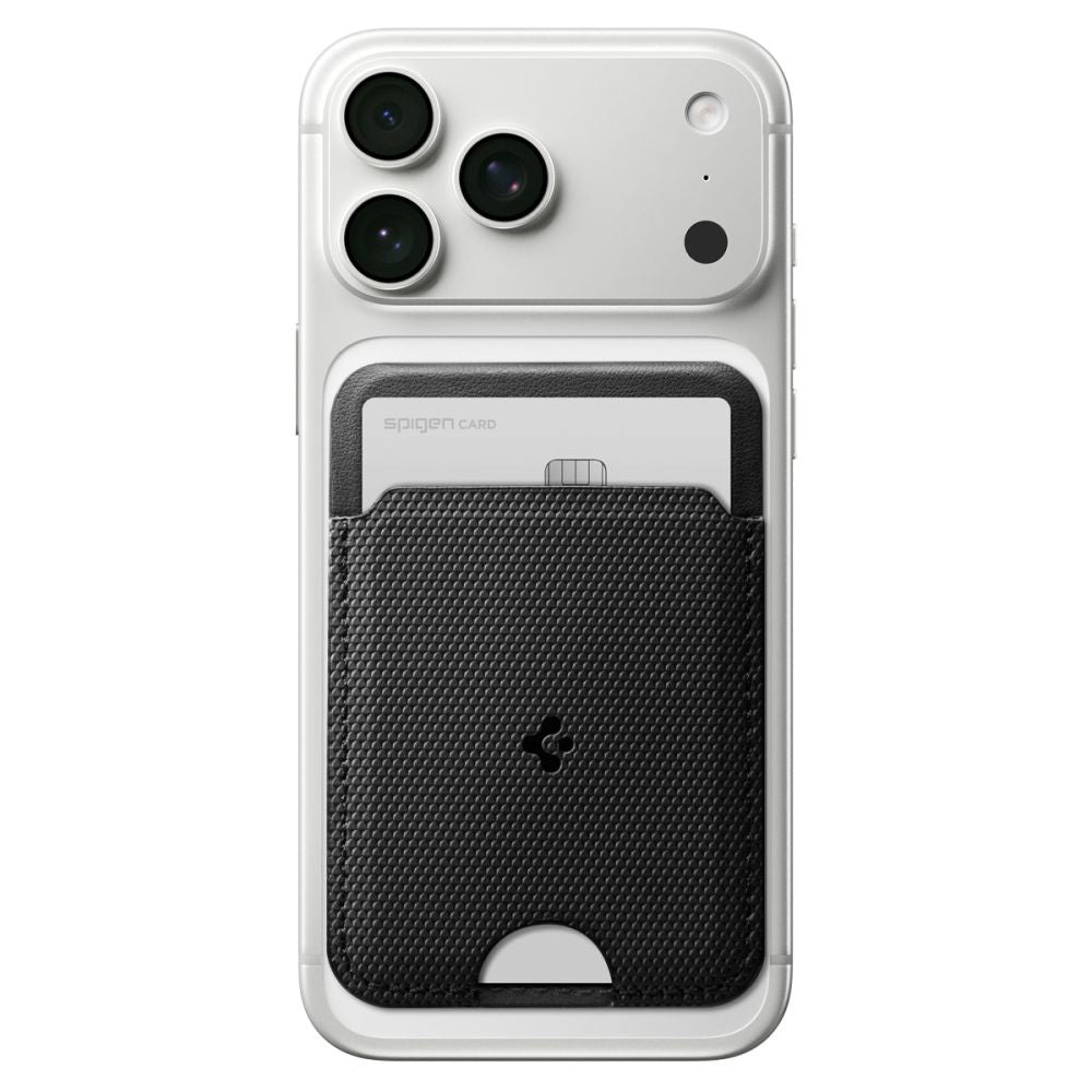 Portofel MagSafe, Spigen, Slim Fold S314-1, Crni AFA10405