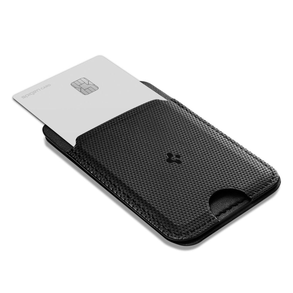 Portofel MagSafe, Spigen, Slim Fold S314-1, Crni AFA10405