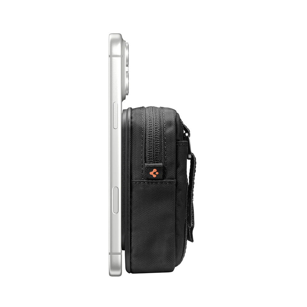 MagSafe novčanik, Spigen, TinTap ZIP MagFit 2, Crna AFA11564