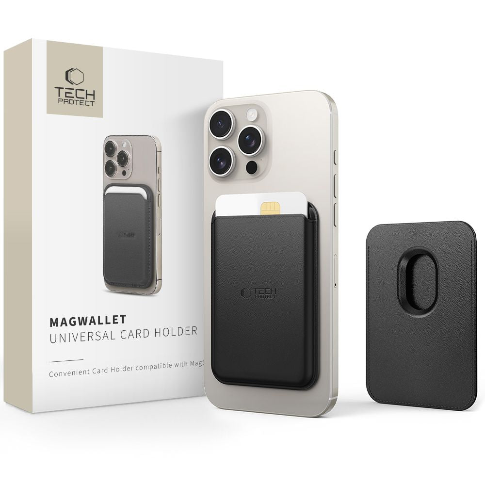 MagSafe novčanik, Tech-Protect, Magwallet, Crni