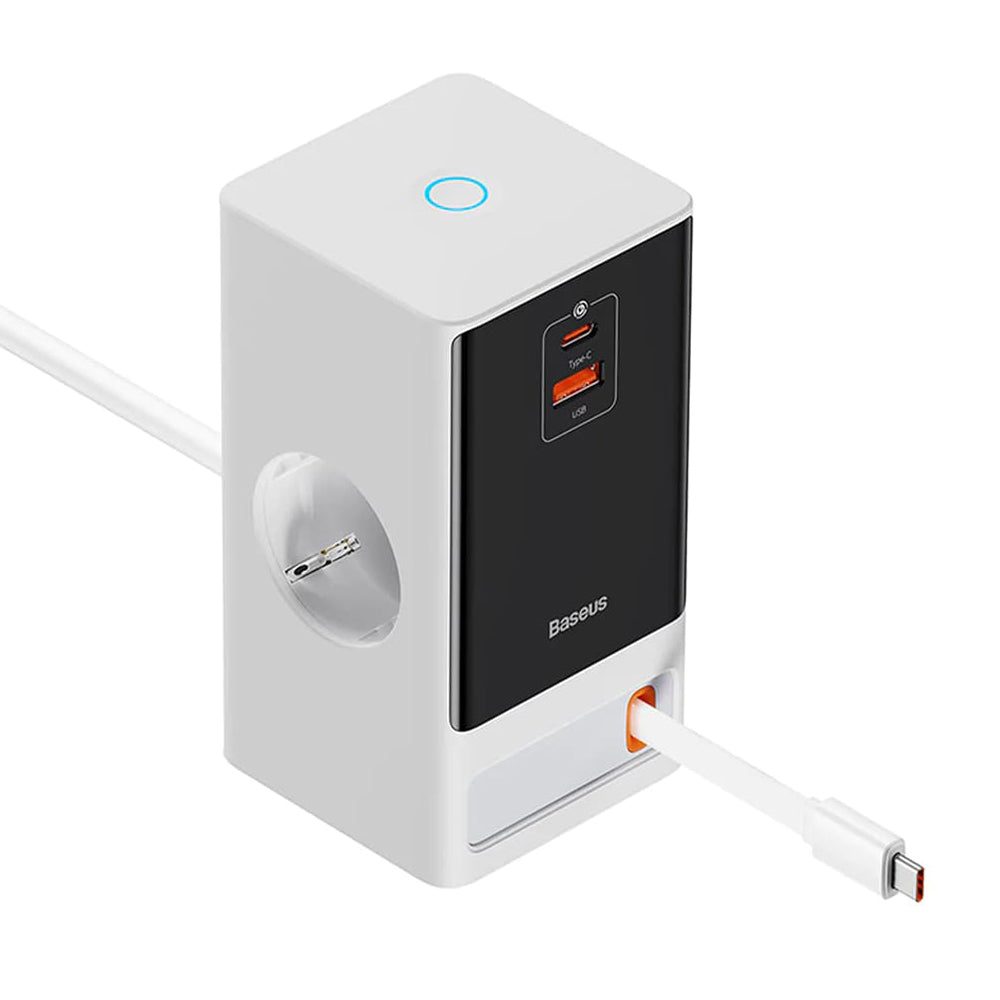 Produžni kabel Baseus PowerCombo, 1 x Schuko, Bijeli PSLR000602