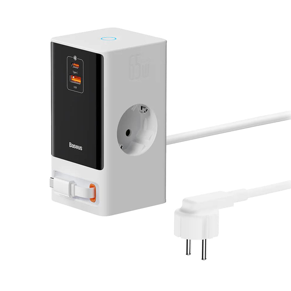 Produžni kabel Baseus PowerCombo, 1 x Schuko, Bijeli PSLR000602