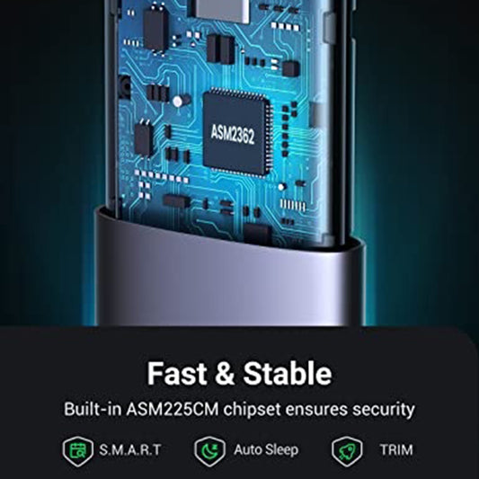 Nosiljka UGREEN CM400 (10902) za SSD M.2 NVMe, Siva