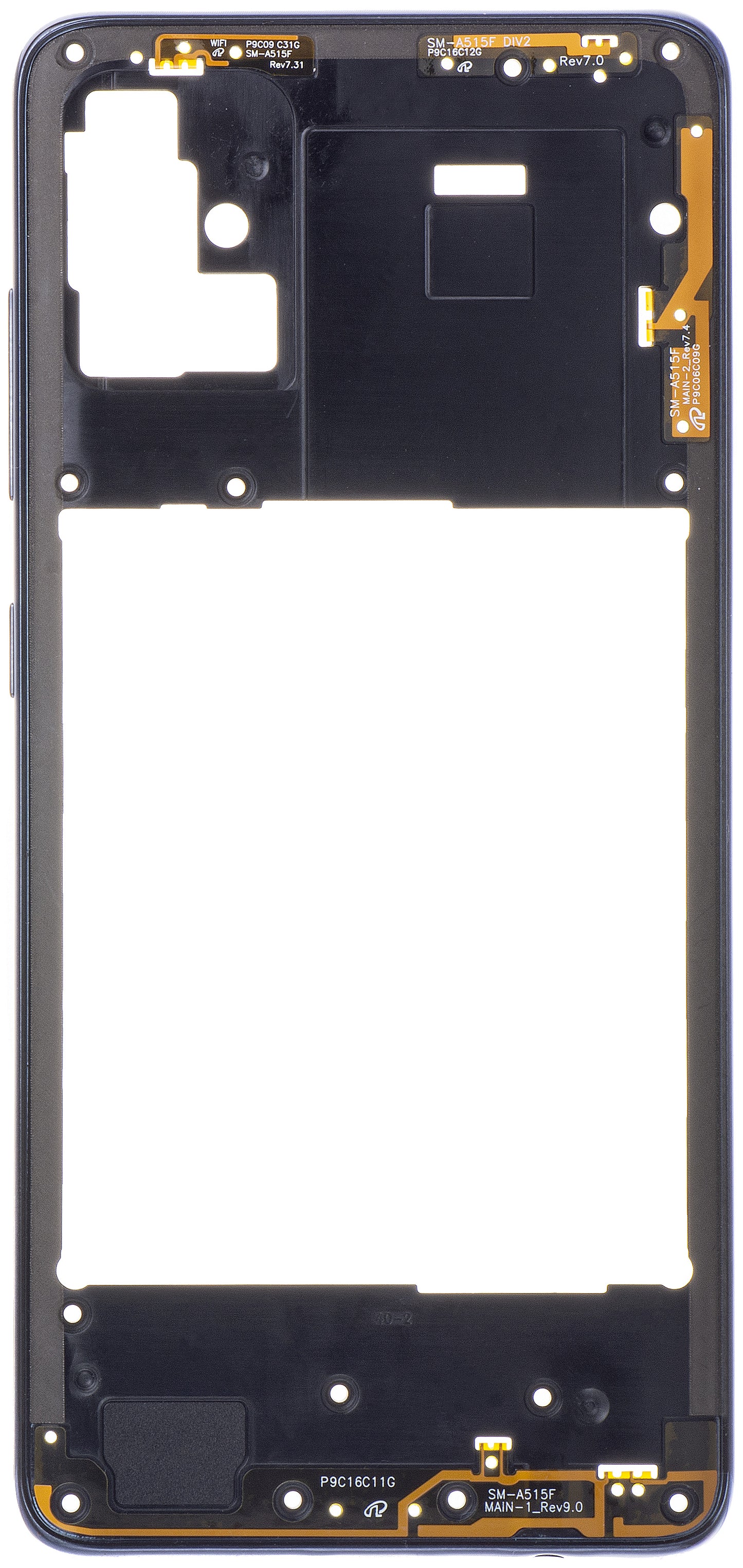Srednji okvir Samsung Galaxy A51 A515, Crni