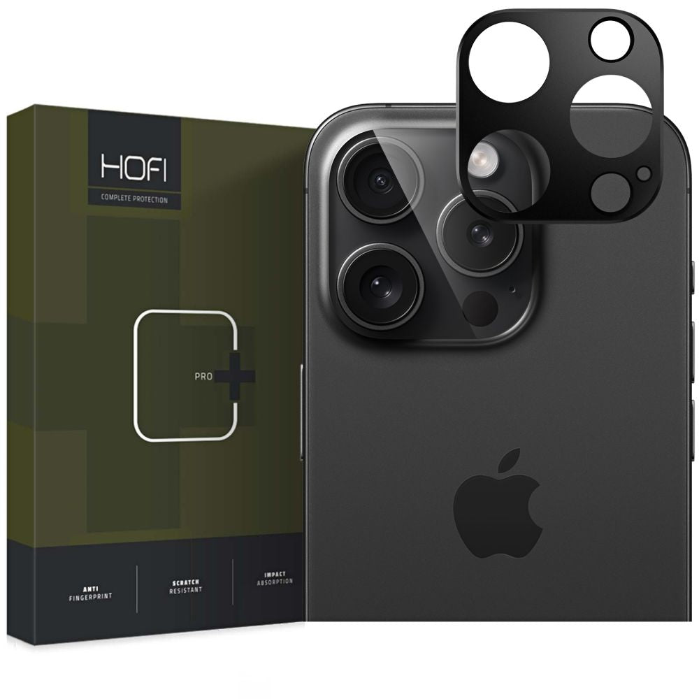 Okvir zaštite stražnje kamere HOFI ALUCAM PRO+ za Apple iPhone 16 Pro Max / 16 Pro, Crni