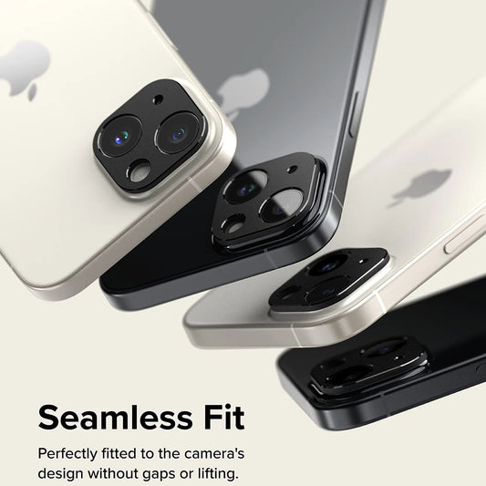 Okvir zaštite stražnje kamere Ringke Styling za Apple iPhone 15 Plus / 15, Aluminij, Crni