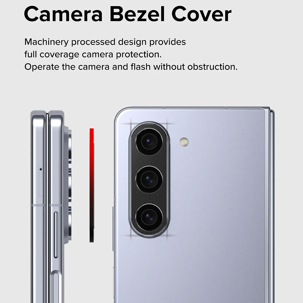 Okvir zaštite stražnje kamere Ringke Styling za Samsung Galaxy Z Fold5 F946, Aluminij, Crni