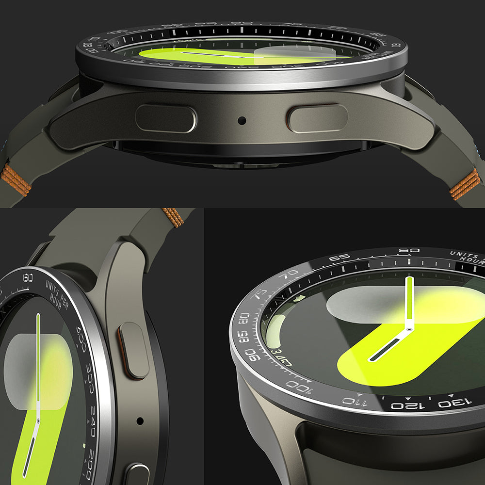 Okvir zaštite Ringke Premium Styling za Samsung Galaxy Watch7 44mm, Model 1, Crni
