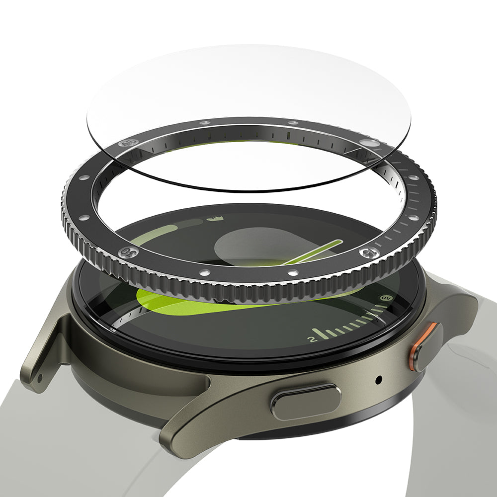 Okvir zaštite Ringke Premium Styling za Samsung Galaxy Watch7 44mm, Model 2, Crni