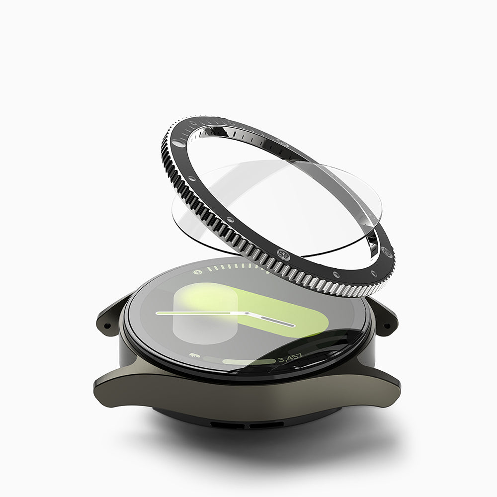 Okvir zaštite Ringke Premium Styling za Samsung Galaxy Watch7 44mm, Model 2, Crni