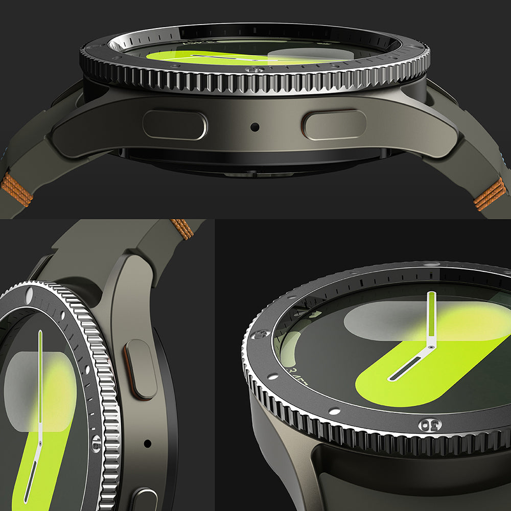 Okvir zaštite Ringke Premium Styling za Samsung Galaxy Watch7 44mm, Model 2, Crni