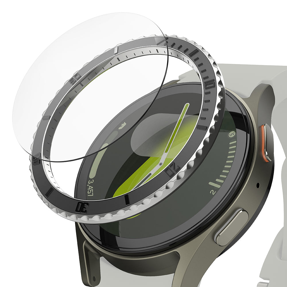 Okvir zaštite Ringke Premium Styling za Samsung Galaxy Watch7 44mm, Model 3, Crni