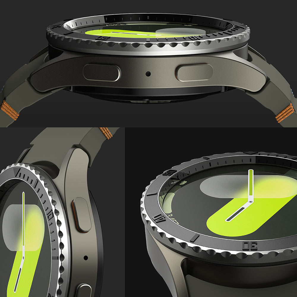 Okvir zaštite Ringke Premium Styling za Samsung Galaxy Watch7 44mm, Model 3, Crni