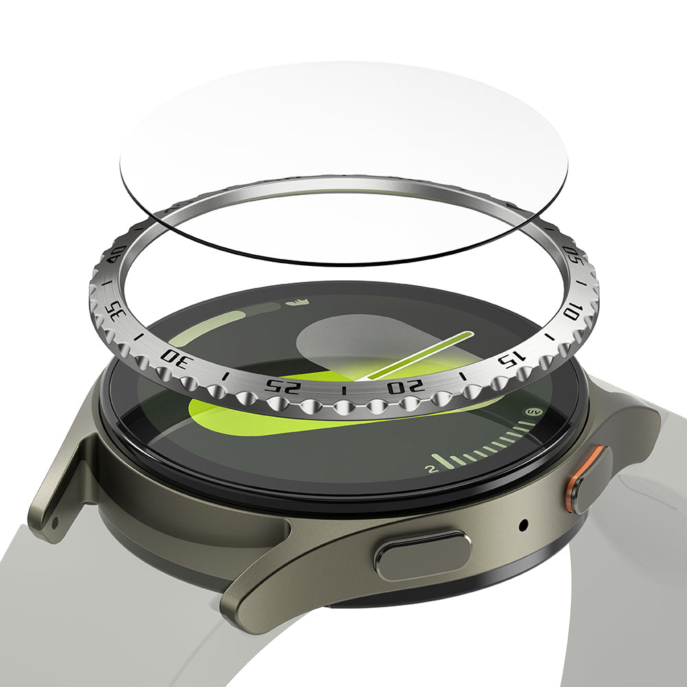 Okvir zaštite Ringke Styling za Samsung Galaxy Watch7 40mm, Model 5, Srebrni
