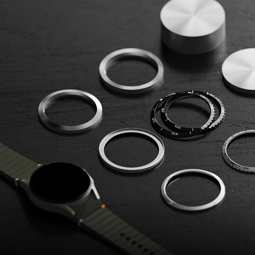 Okvir zaštite Ringke Styling za Samsung Galaxy Watch7 40mm, Model 5, Srebrni