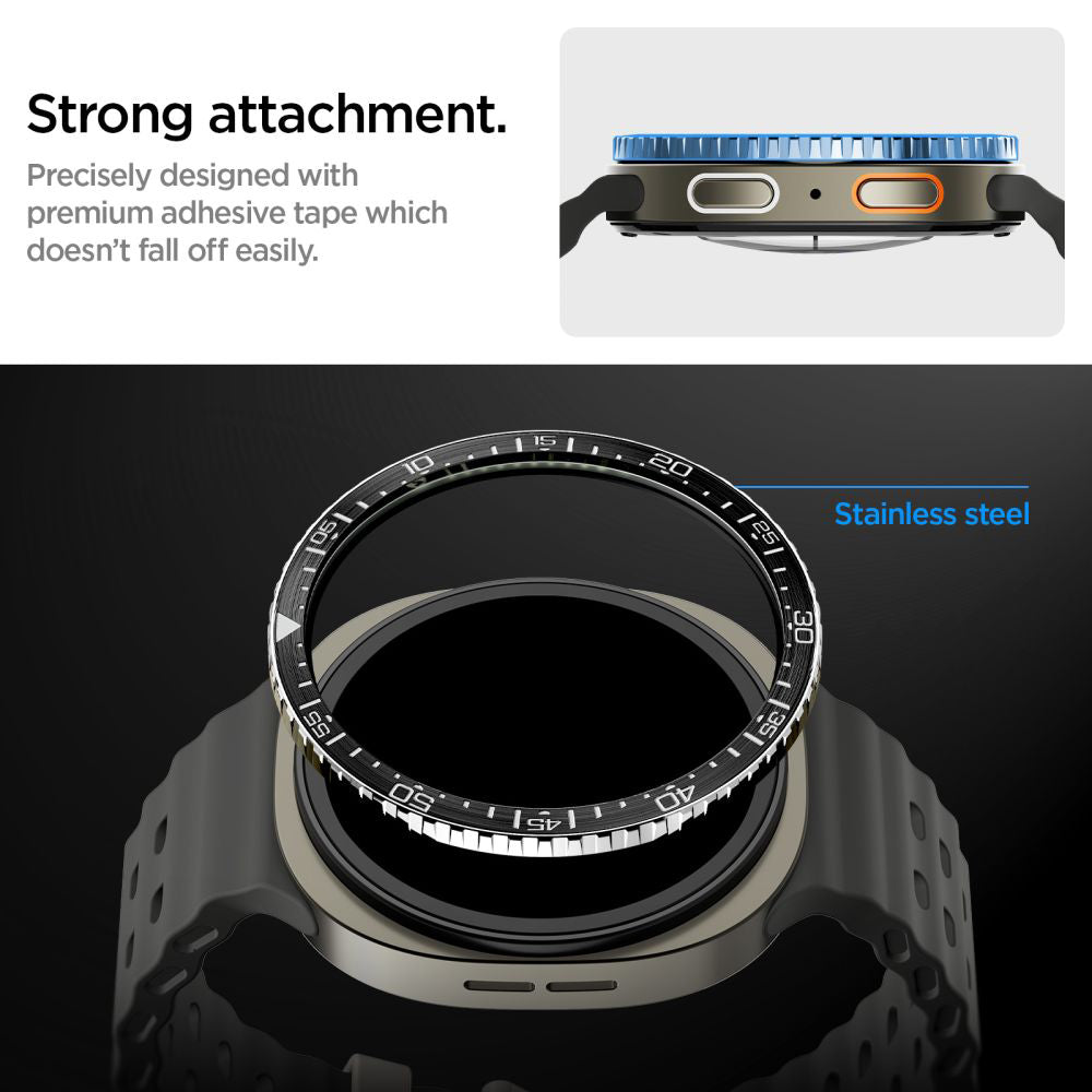 Okvir zaštite Spigen Tune Diver za Samsung Galaxy Watch8 44mm, Crni ACS10008
