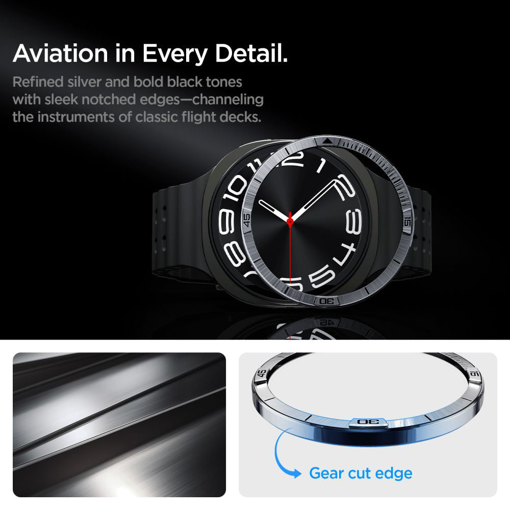 Okvir zaštite Spigen Tune Pilot za Samsung Galaxy Watch8 44mm, Srebrni ACS10009