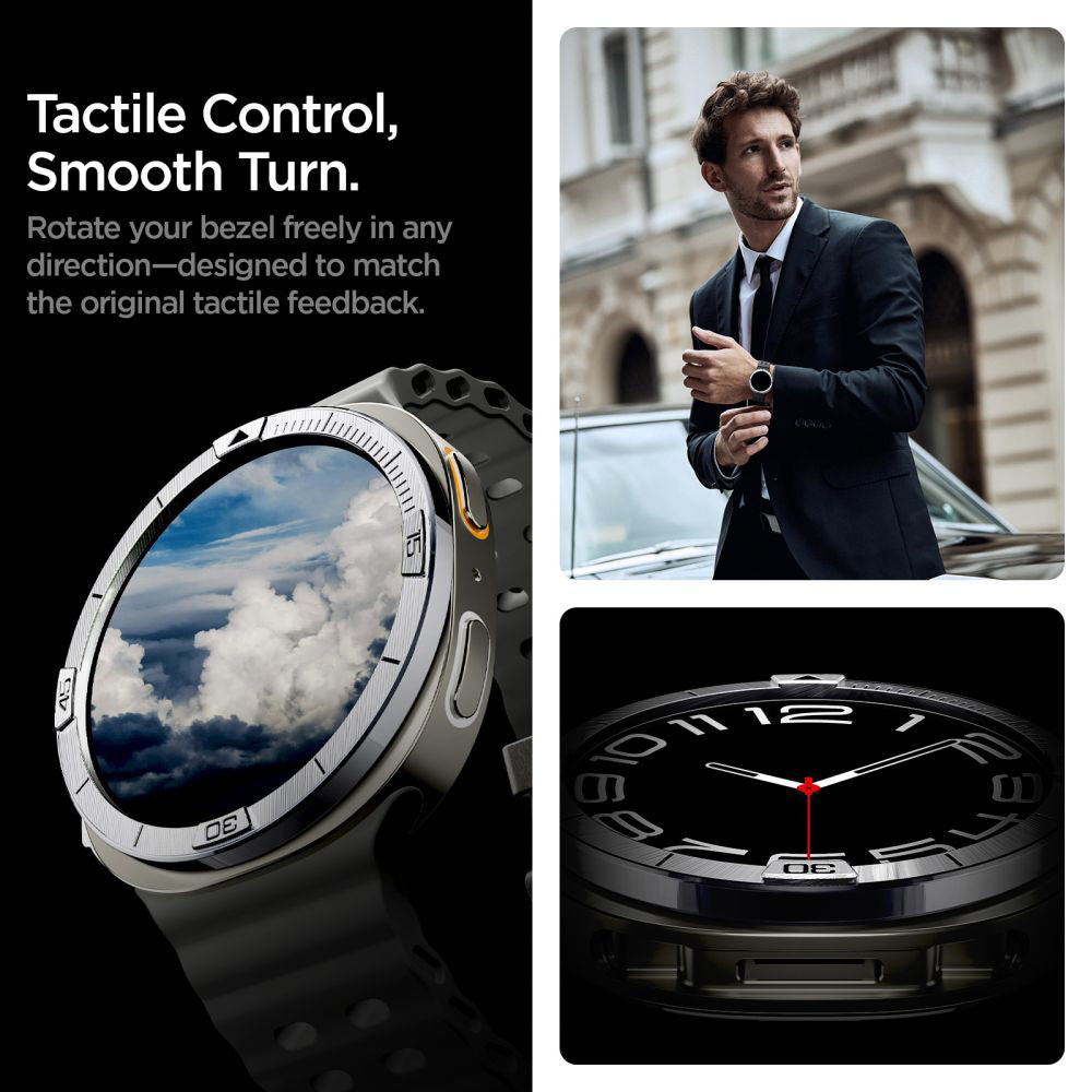 Okvir zaštite Spigen Tune Pilot za Samsung Galaxy Watch8 44mm, Srebrni ACS10009