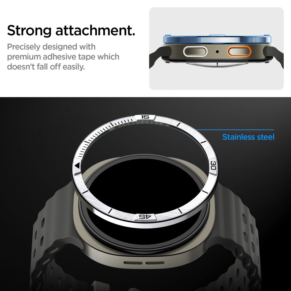 Okvir zaštite Spigen Tune Pilot za Samsung Galaxy Watch8 44mm, Srebrni ACS10009
