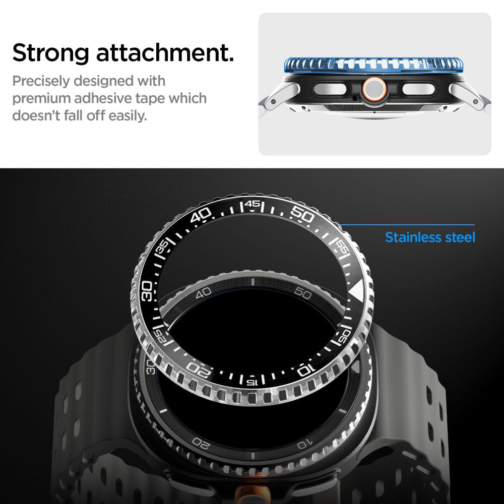 Okvir zaštite Spigen Tune Pro Diver za Samsung Galaxy Watch8 Classic, Crni