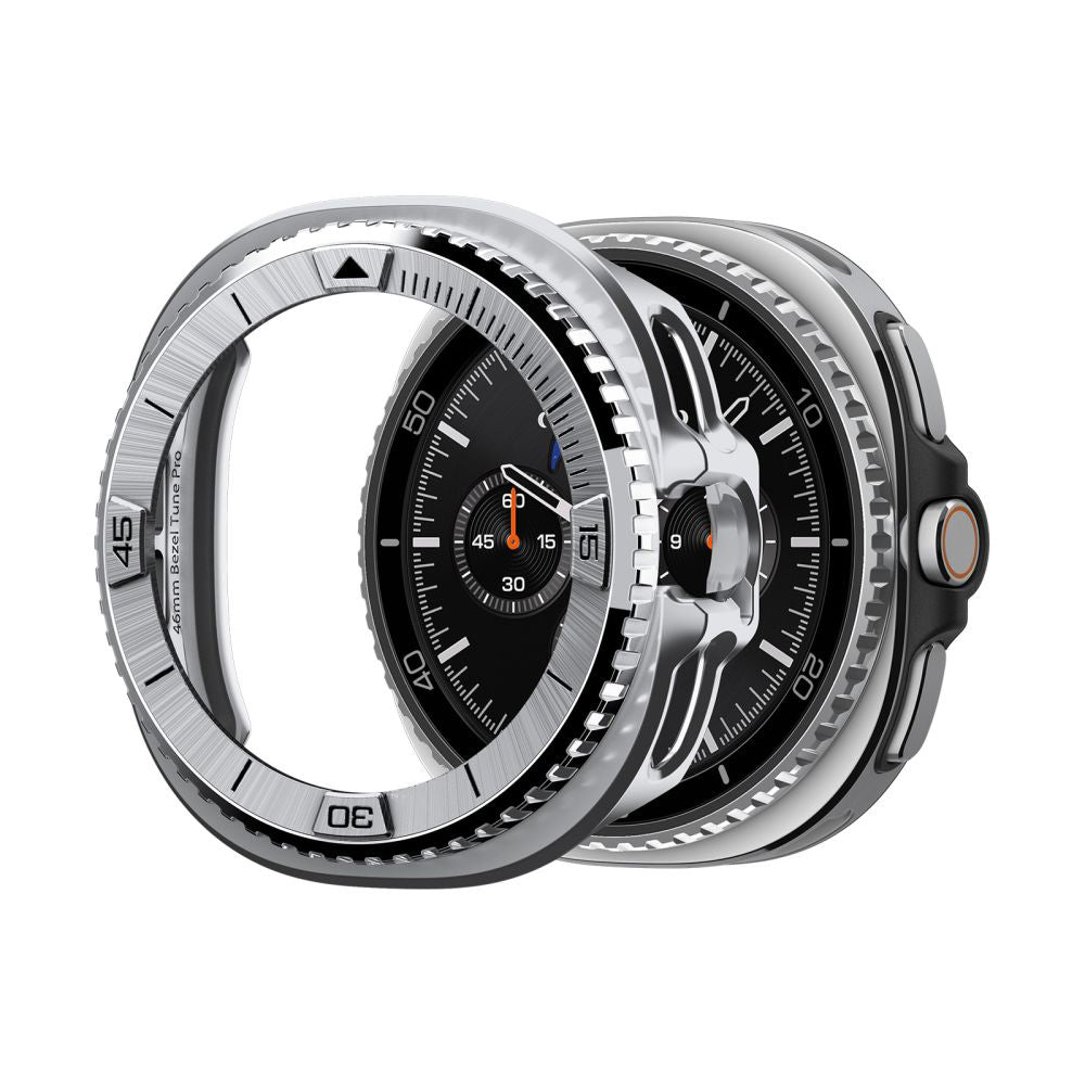 Okvir zaštite Spigen Tune Pro Pilot za Samsung Galaxy Watch8 Classic, Srebrni ACS10017