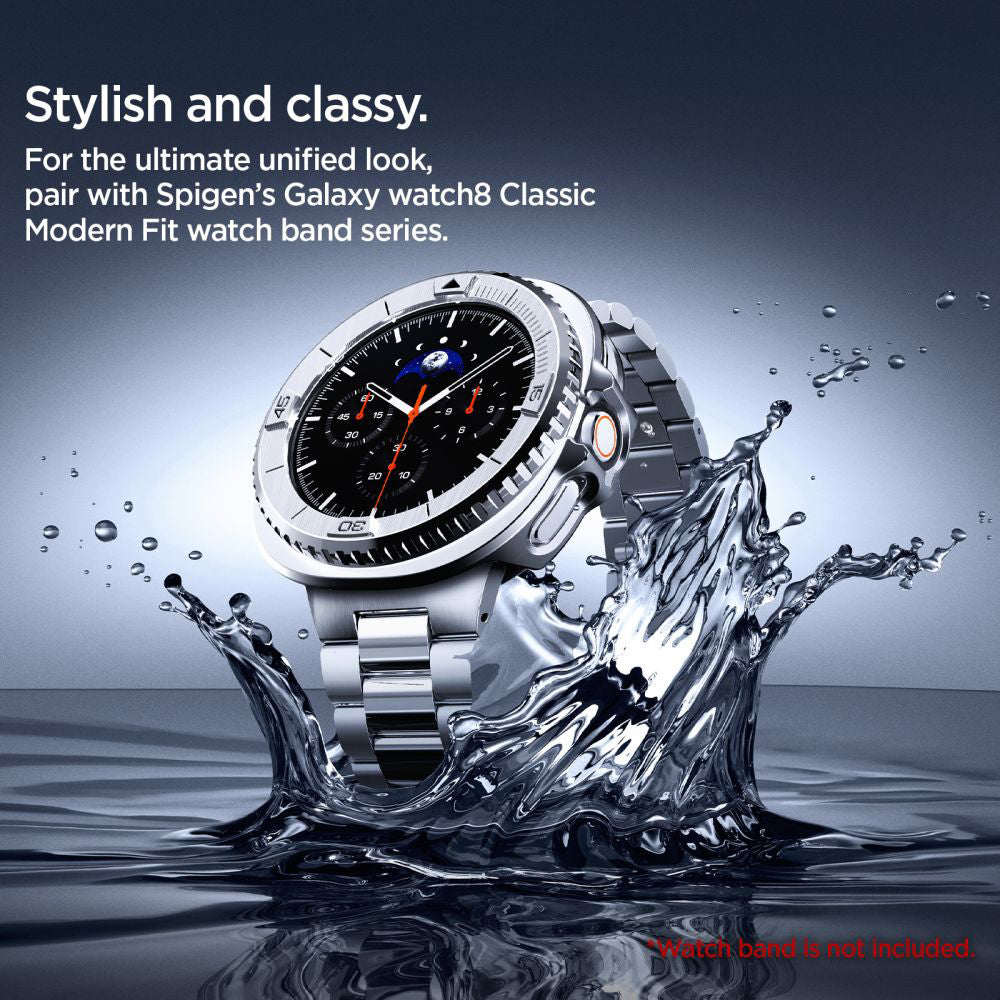 Okvir zaštite Spigen Tune Pro Pilot za Samsung Galaxy Watch8 Classic, Srebrni ACS10017