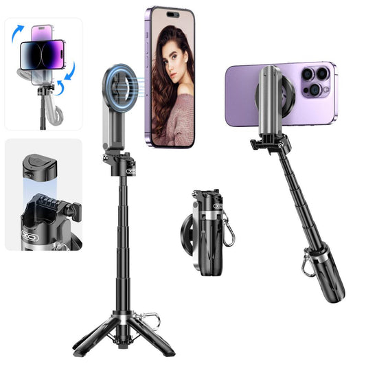 Selfie Stick Bluetooth XO Design SS22, Univerzalan, Crni