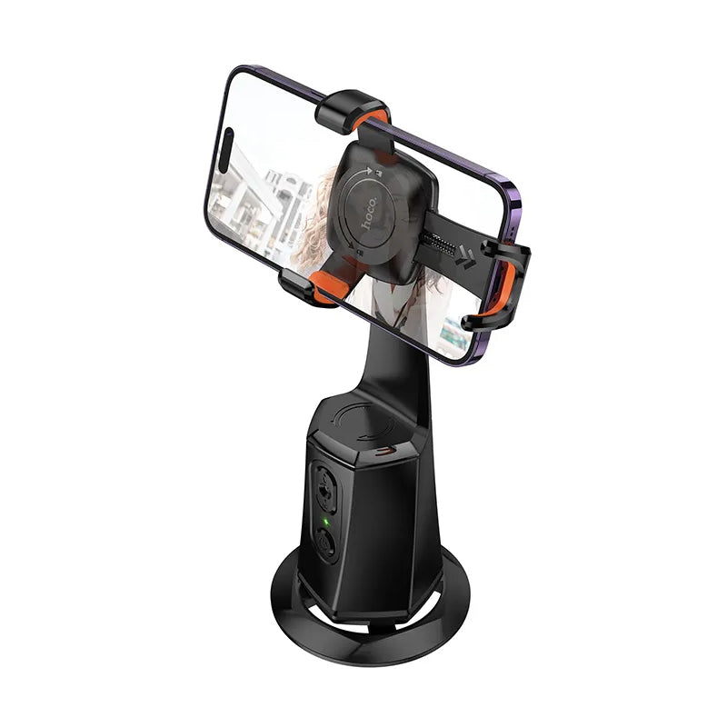 Podrška HOCO K26 Face Tracking 360, Univerzalna, Crna