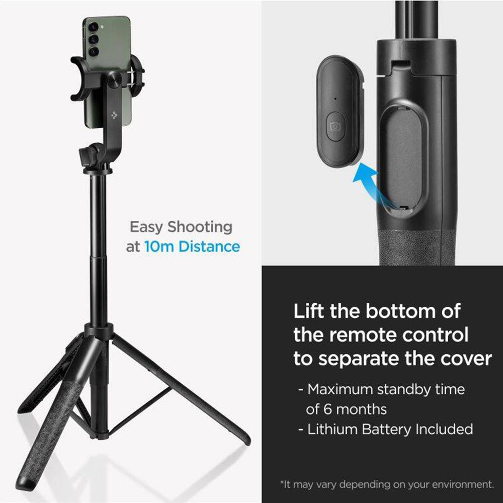 Selfie Stick Bluetooth Spigen S560W, Univerzalan, Crni