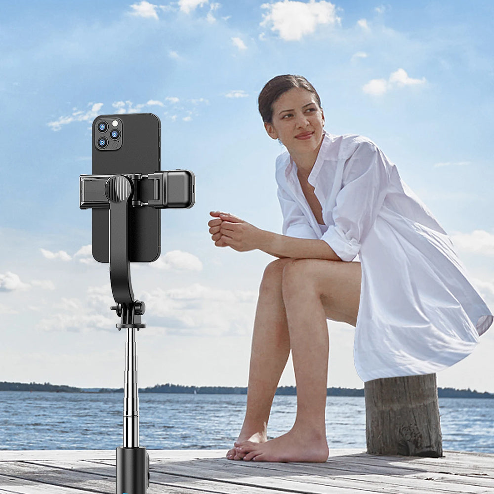 Selfie Stick Bluetooth Techsuit C01s, Univerzalan, Crni