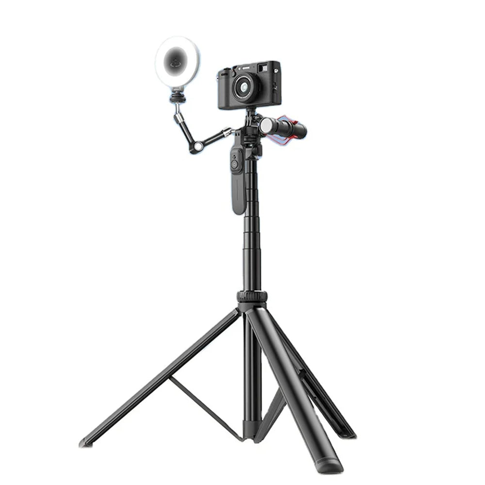 Selfie Stick Bluetooth Techsuit C05, Univerzalan, Crni