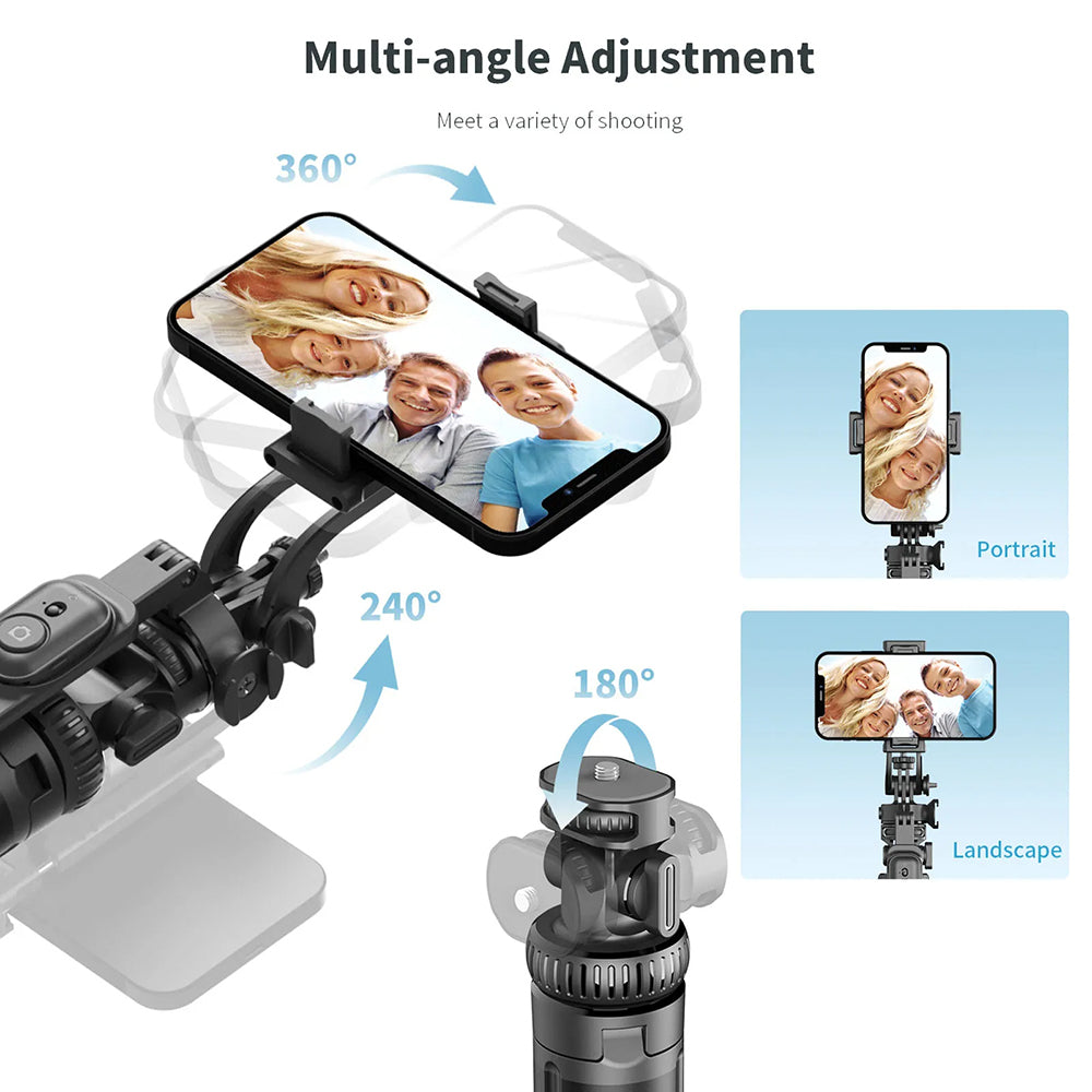 Selfie Stick Bluetooth Techsuit C05, Univerzalan, Crni