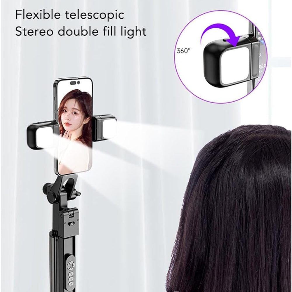 Selfie Stick Bluetooth Techsuit K30S, Univerzalan, Crni