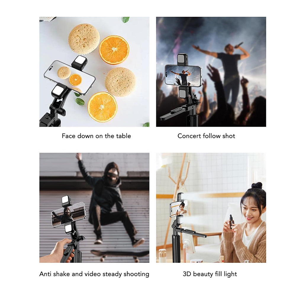 Selfie Stick Bluetooth Techsuit K30S, Univerzalan, Crni
