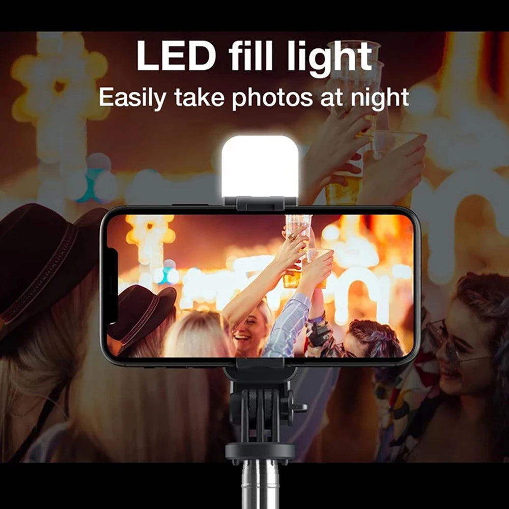 Selfie Stick Bluetooth Techsuit L02s, Univerzalan, Crni