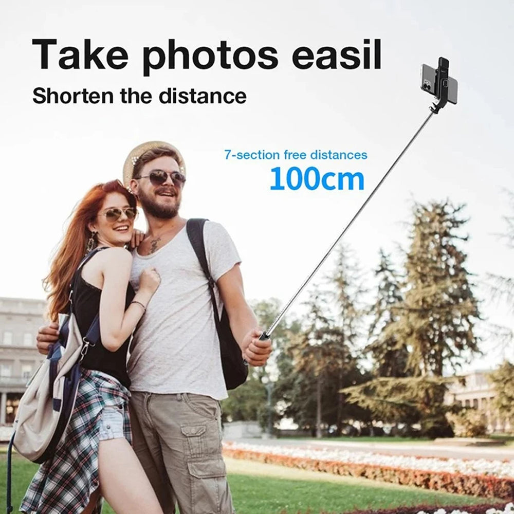Selfie Stick Bluetooth Techsuit L02s, Univerzalan, Crni