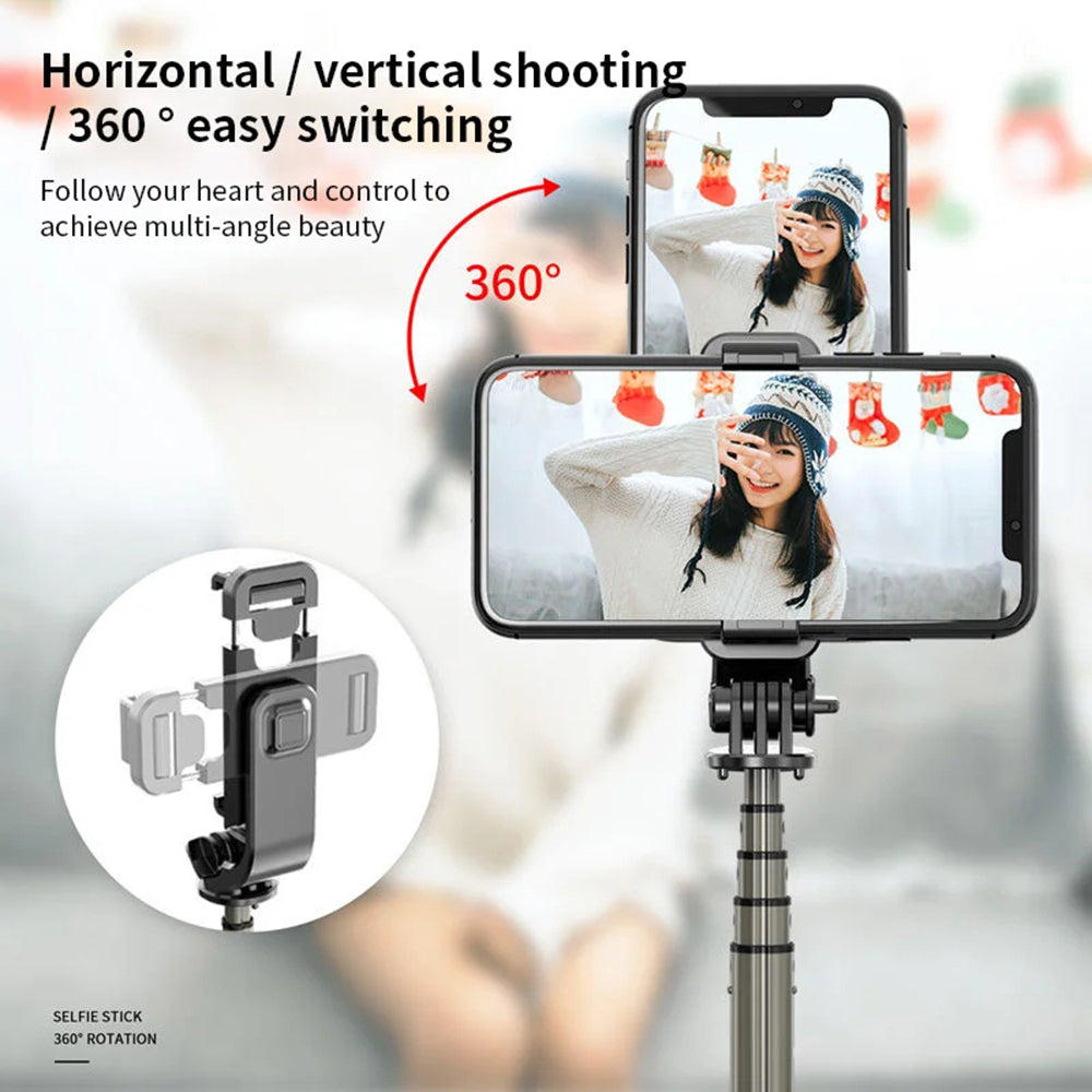 Selfie Stick Bluetooth Techsuit L03, Univerzalan, Crni