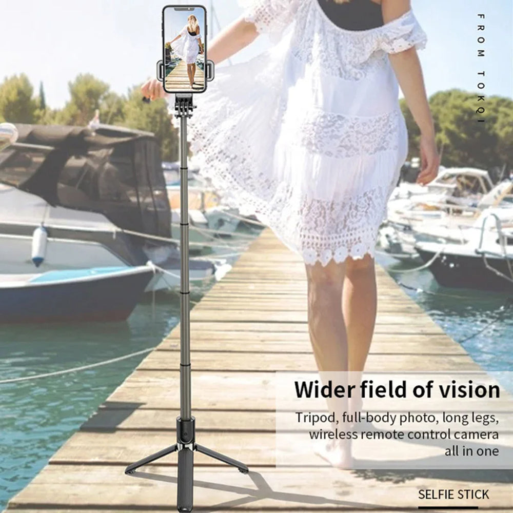 Selfie Stick Bluetooth Techsuit L03, Univerzalan, Crni