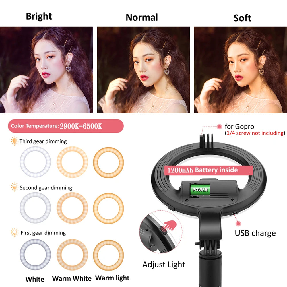 Selfie Stick Bluetooth Techsuit L07, Univerzalan, Crni