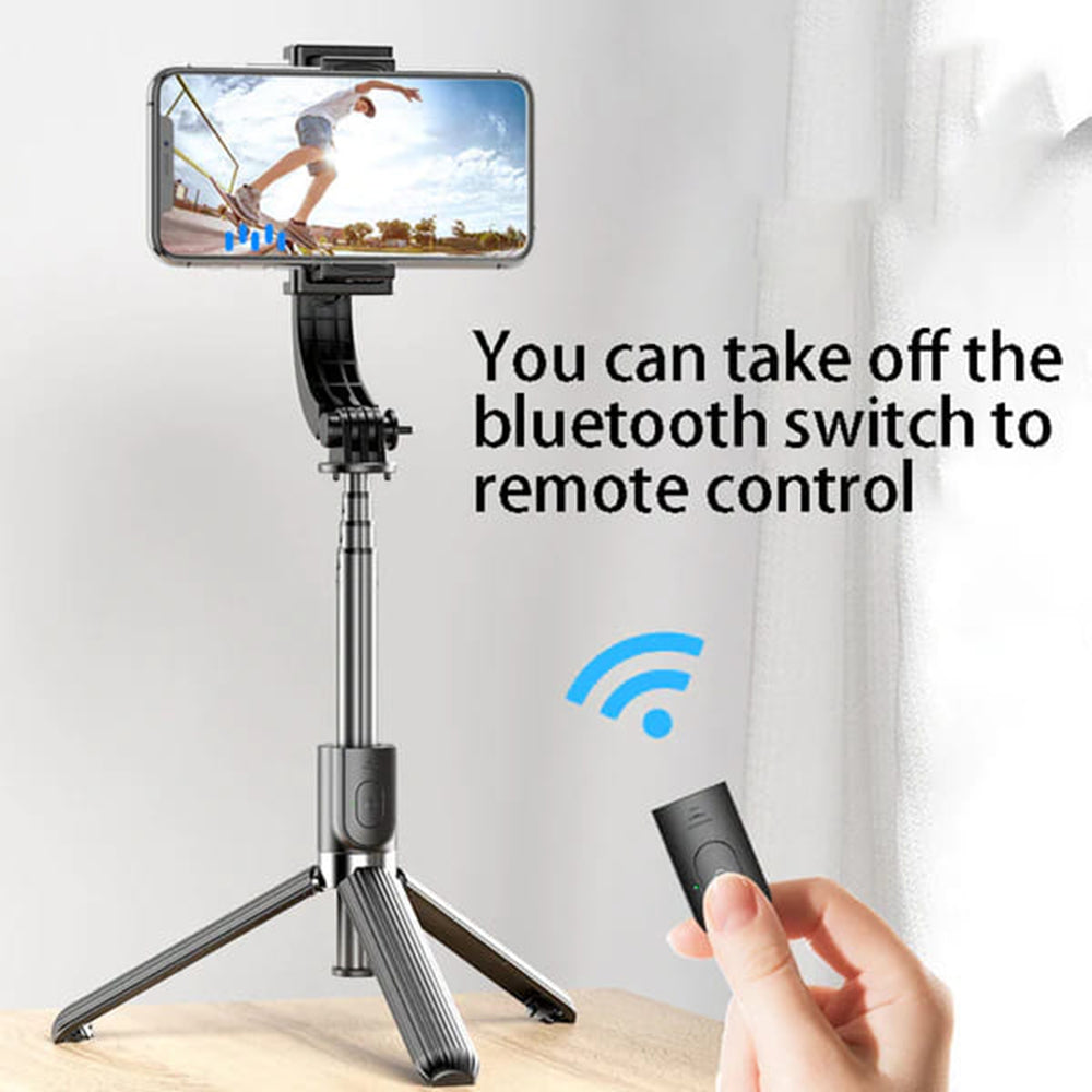 Selfie Stick Bluetooth Techsuit L08, Univerzalan, Crni