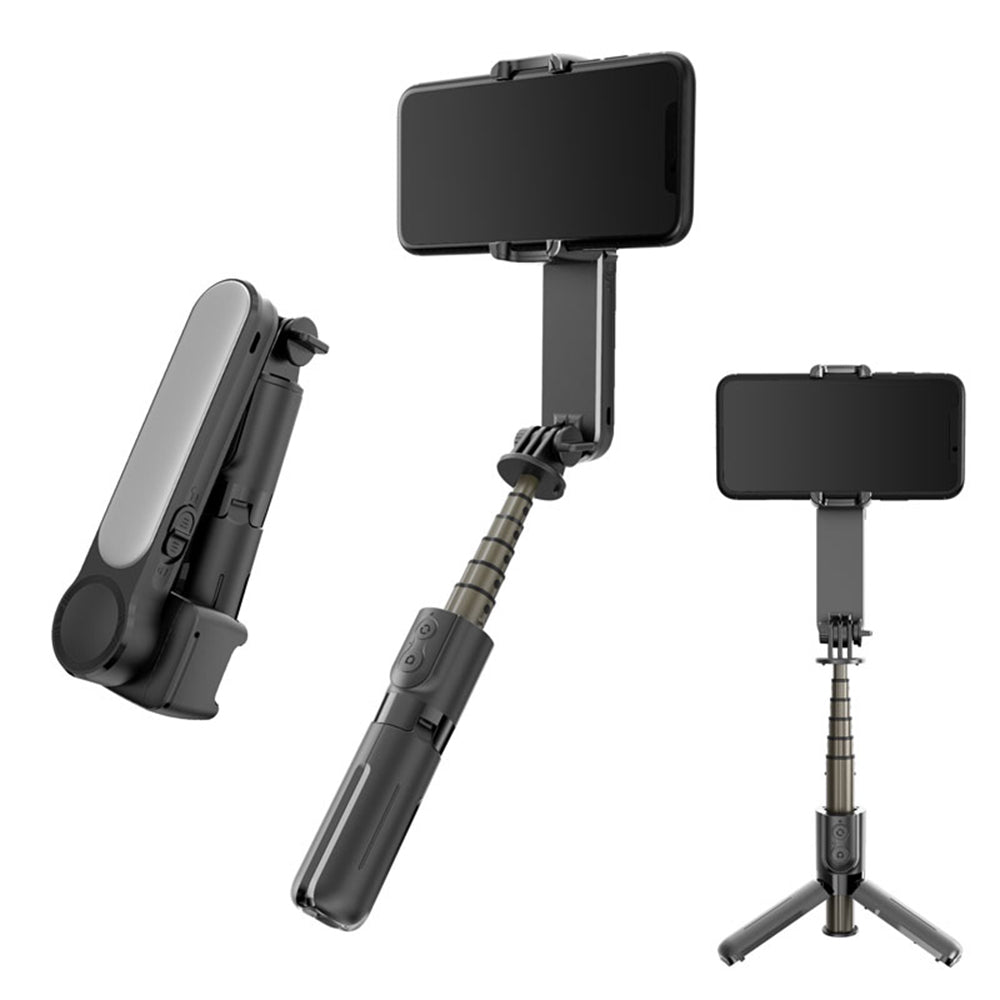 Gimbal Stabilizator Bluetooth Techsuit L09 Gimbal, Univerzalan, Crni