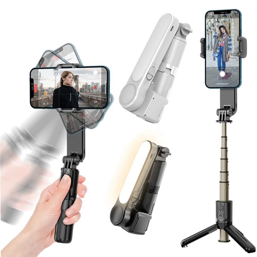 Gimbal Stabilizator Bluetooth Techsuit L09 Gimbal, Univerzalan, Crni