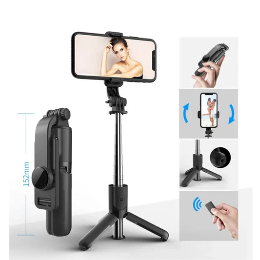 Selfie Stick Bluetooth Techsuit L11, Univerzalan, Crni