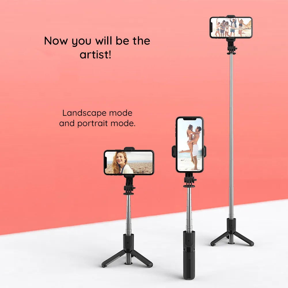 Selfie Stick Bluetooth Techsuit L11, Univerzalan, Crni
