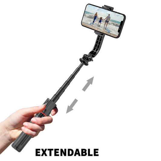 Selfie Stick Bluetooth Techsuit L12, Univerzalan, Crni